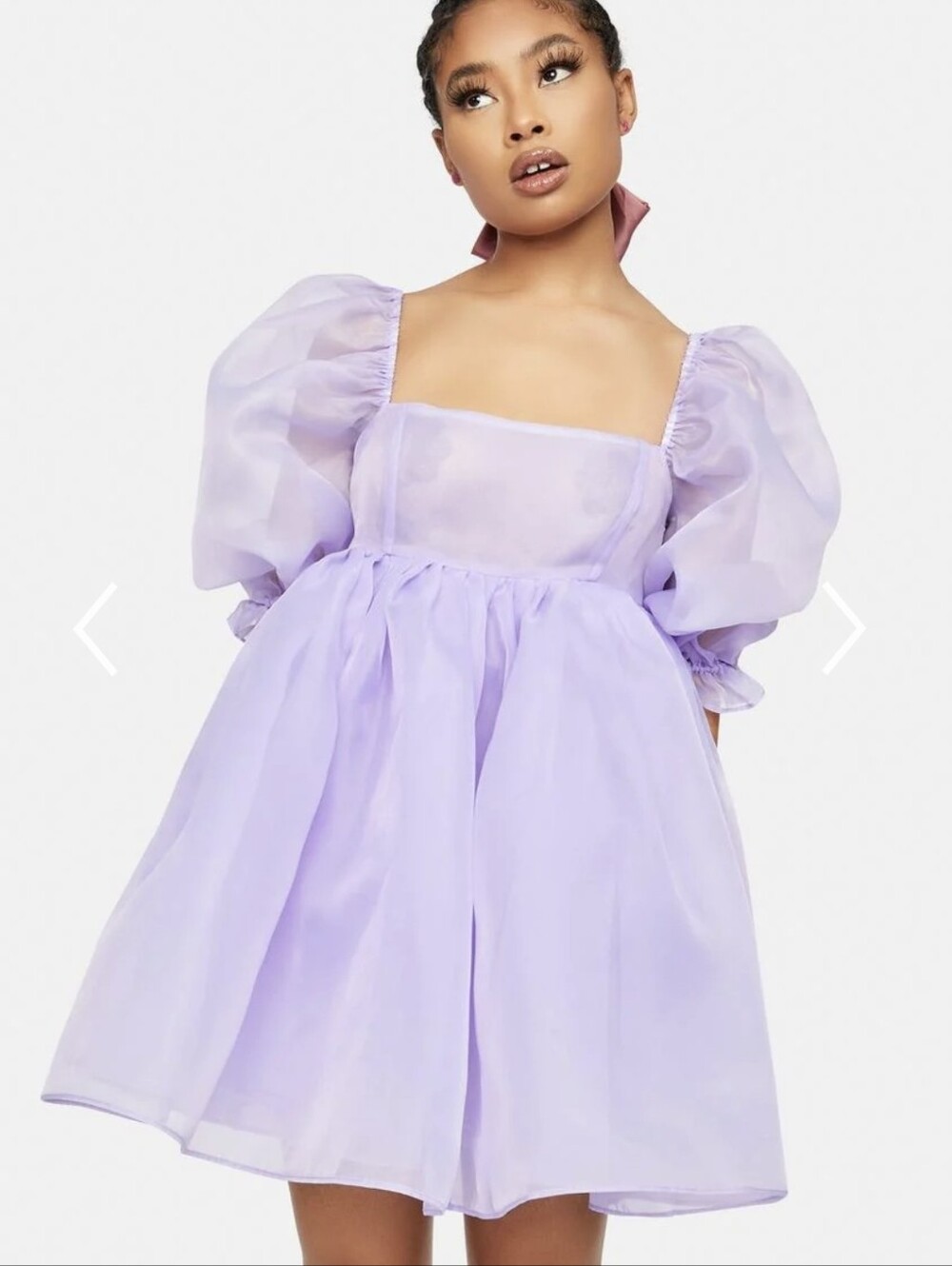 Selkie The Lilac Puff Dress